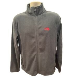 The North Face Gray Fleece Zipper Jacket - Size Medium
